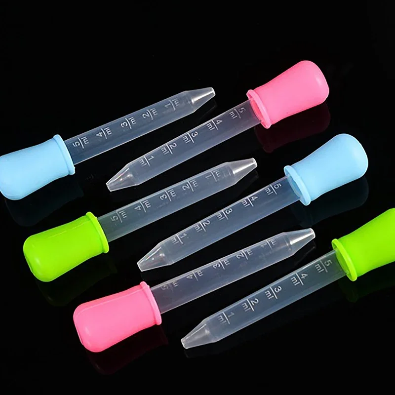 5ML Child Baby Dropper Medicine Feeder Child Medicine Device Silicone Pipette Liquid Food Dropper Plastic Infant Supplies