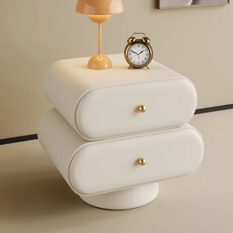 Stable Polished Distinctive Compact Bedside Table Spacious Luxury Classic Functional Bedside Table Mesa Noche Modern Furniture