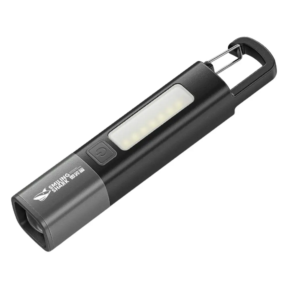 Led Torch Light Xpe Super Bright Flashlight With Hook Usb Rechargeable Lamp Camping Light Waterproof Zoomable N7o7