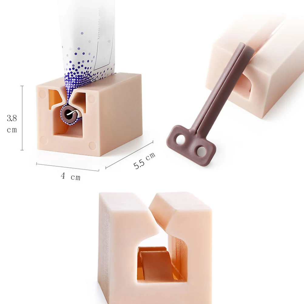 

3pcs Toothpaste Plastic Tube Squeezer Plastic Squeezer，Toothpaste Squeezer For Bathroom Sink Compact Travel Home Use Red White