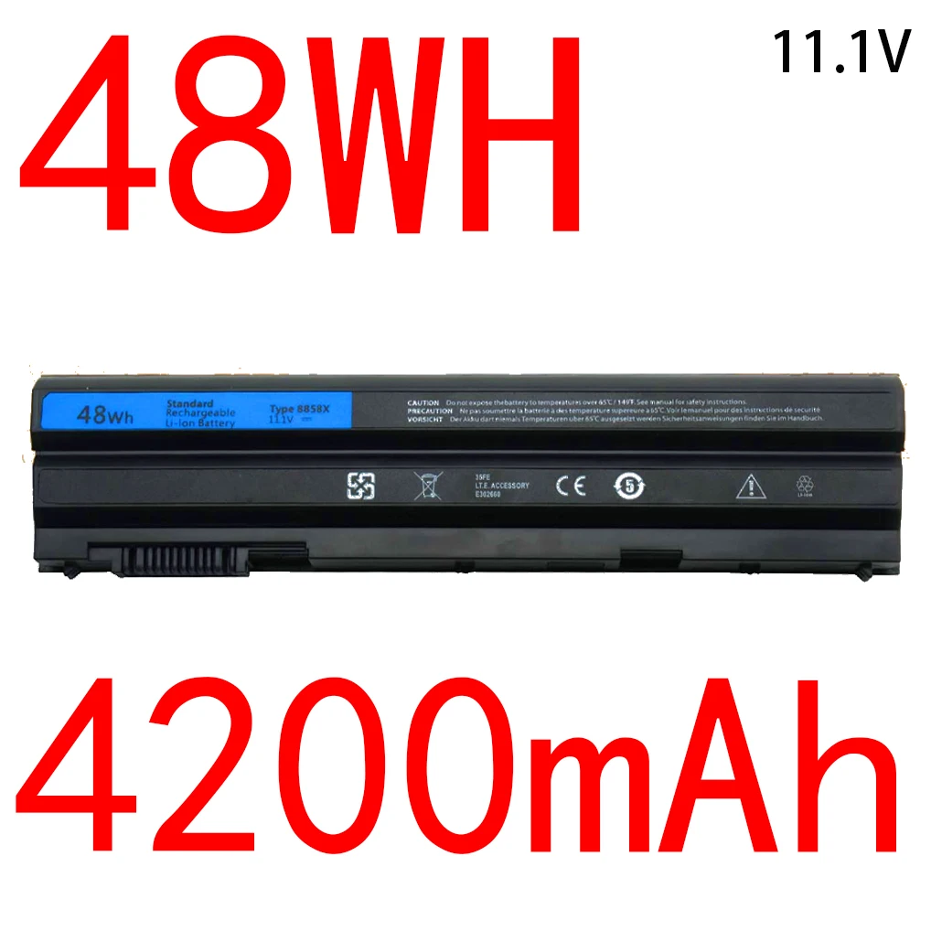 8858X T54FJ N3X1D M5Y0X  Laptop Battery For DELL Latitude E6420 E6520 E5420 E5520 E6430 71R31 NHXVW X57F1