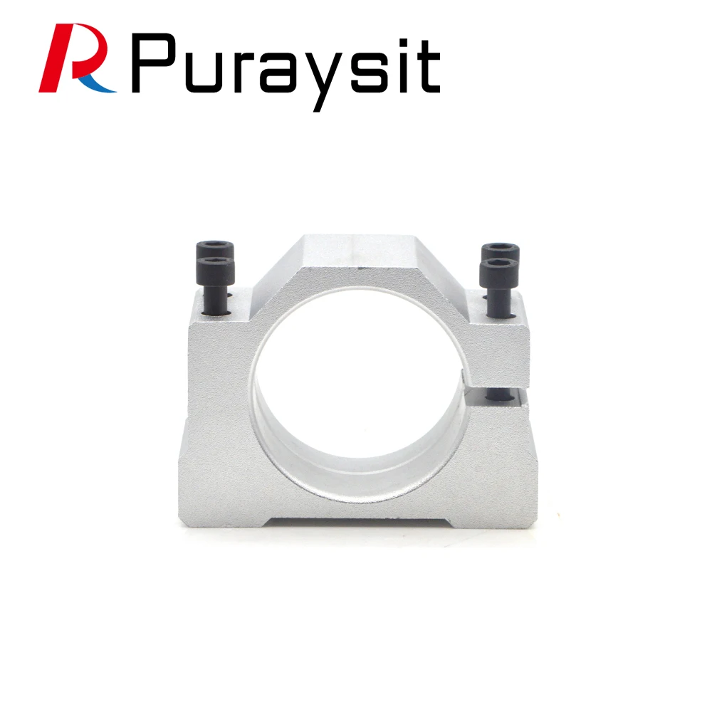 Puraysit CNC Router Machine Spindle Clamp Diameter 48mm 52mm Spindle Motor Clamp for 300w 400w 500w 600w Motor Mounts Bracket