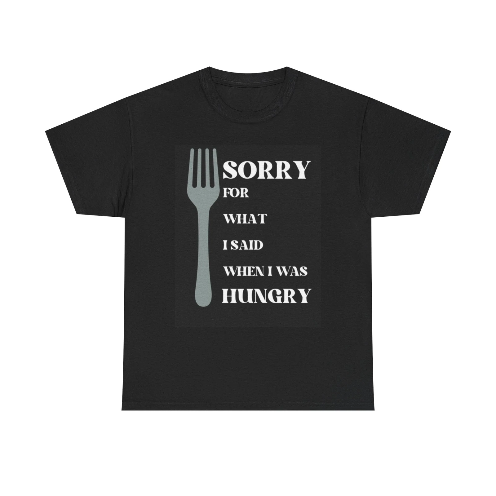 

Извините за то, что я сказал, забавная футболка с рисунком Hungry, унисекс, плотная хлопковая футболка