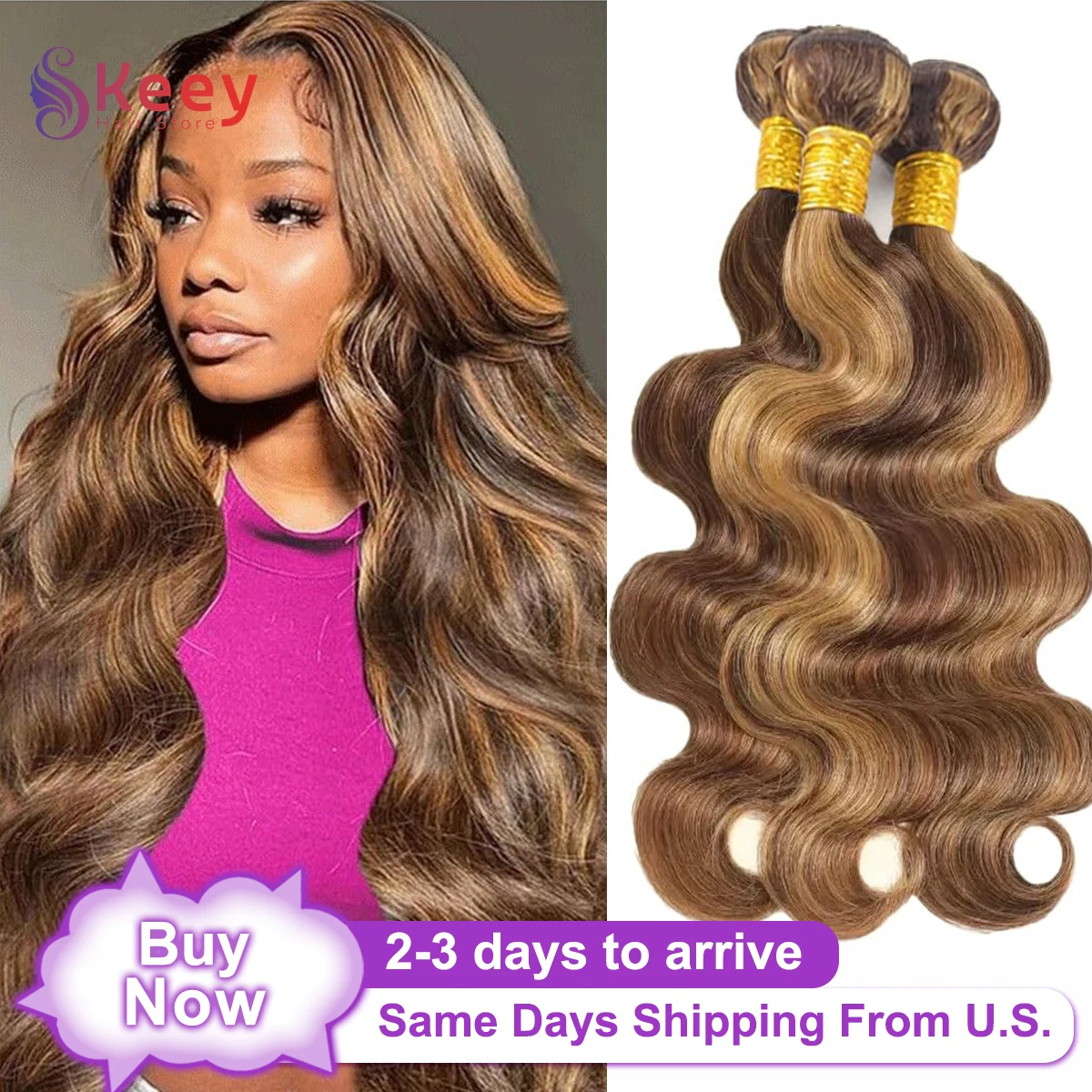 30인치 하이라이트 바디 웨이브 인모 번들 16A 브라질리언 헤어 위브 4/5/6 번들 특가 100% 인모 여성용