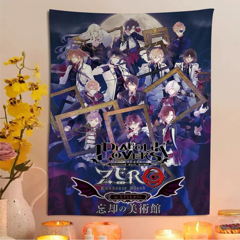 Diabolik Lovers Anime Cartoon Tapestry Art Science Fiction Room Home Decor Art Home Decor