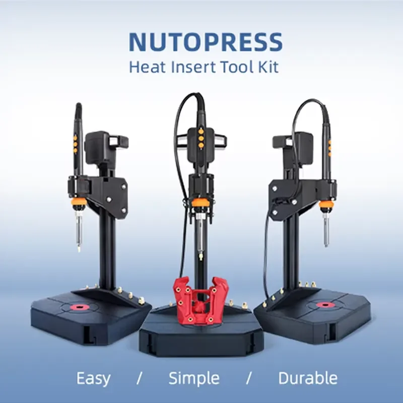 

Heat Set Insert Press Tool Soldering Iron Tip Thread Insert Nut Embedded Kit M2 M3 M4 M5 M6 M8 For 3D Printing Parts