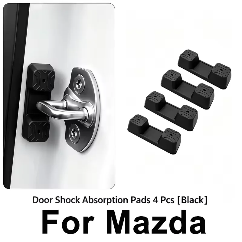 4Pcs Magnetic Silicone Car Door Latch Buffer Shock Pad For Mazda 2 3 5 6 Atenza Axela CX30 CX4 CX5 CX8 CX30 CX9