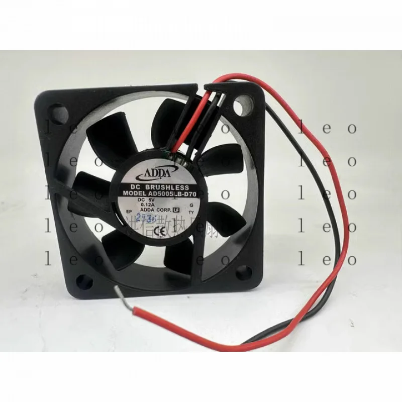 DD  1 pcs  ADDA Fan AD5005LB-D70  DC5V 0.12A 2-wire 5015 5CM double ball bearing fan