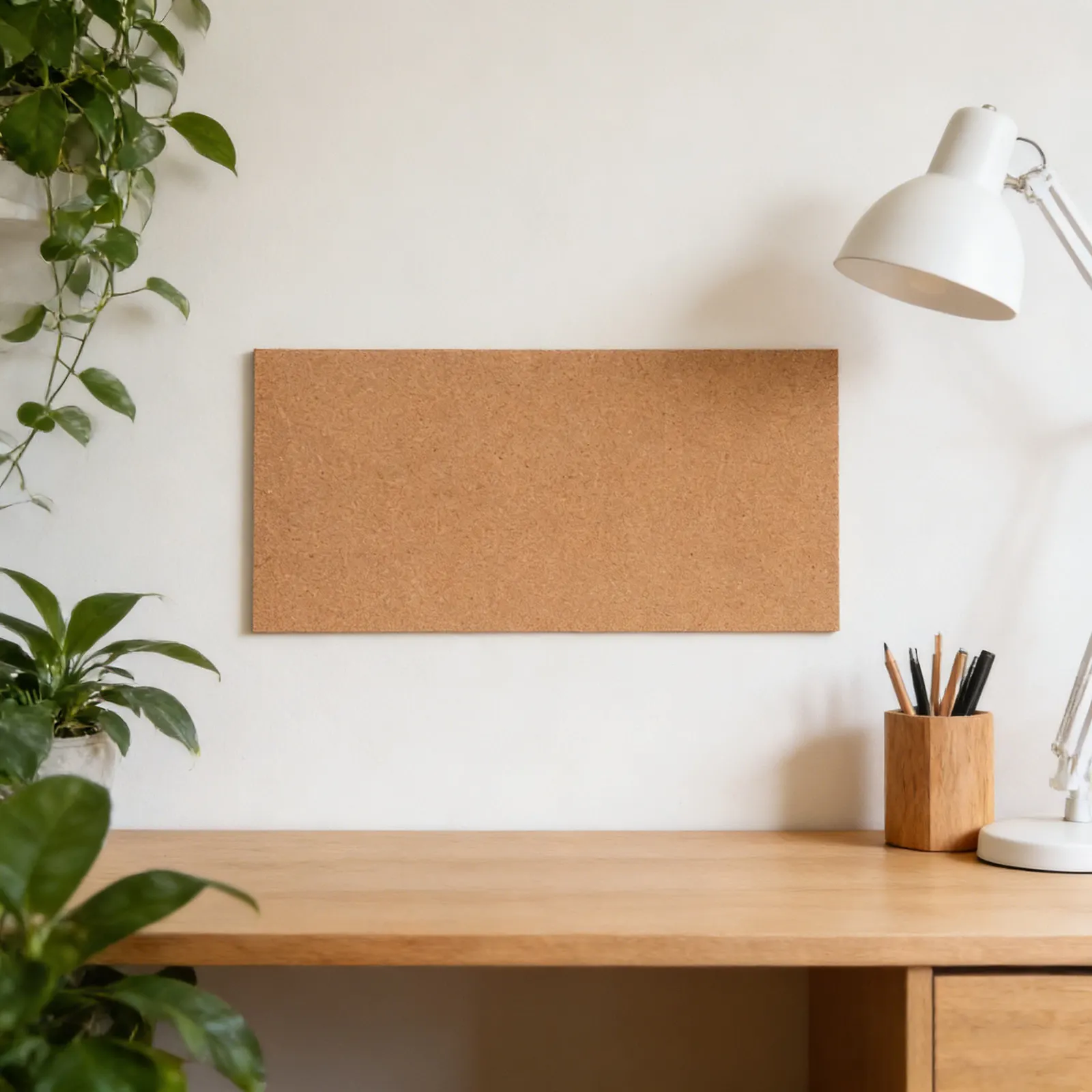 Picture 4: 2Pcs Soft Cork Boards Rectangular Self-Adhesive Bulletin Board Wall-Mounted Photo Display Office Home Frameless Pin Memo Board