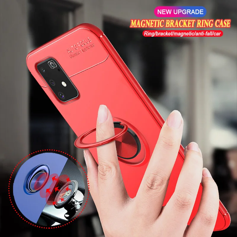 

Case For Samsung Galaxy M11 M21 M31 M51 M31S M30S M60S M80S M10 M20 M30 Soft TPU Magnetic Car Stand Phone Cover Coque