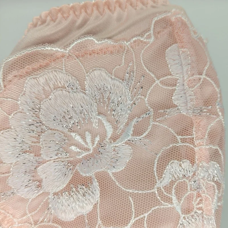 

Japanese Style Light Luxury Men's Triangle Briefs, Sexy Embroidered Lace CD Lingerie, Mid-low Rise Convex Pouch Underwear