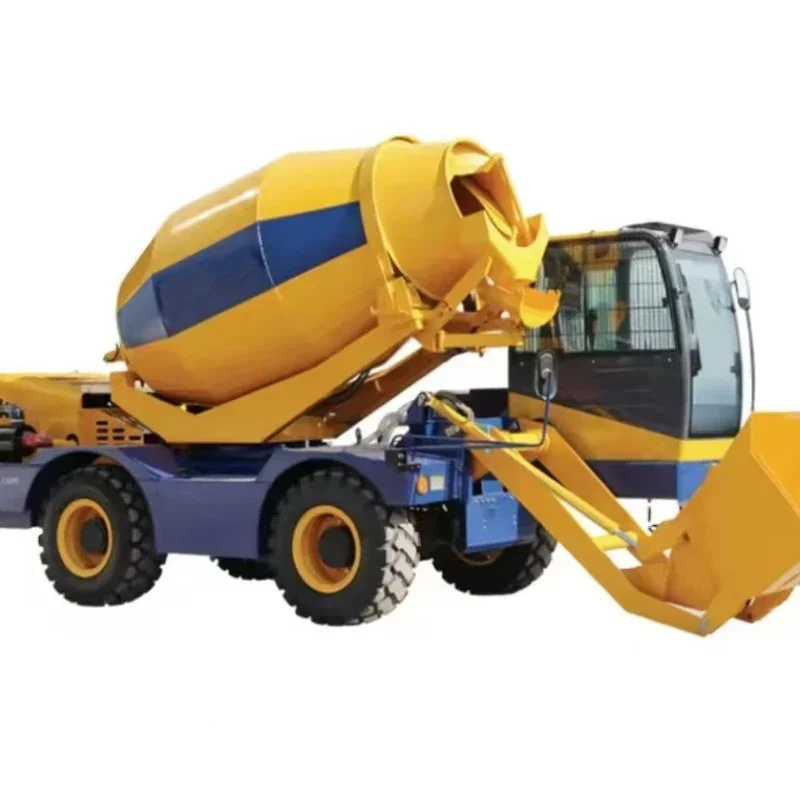 Small Self Loading Concrete Mixer Truck With Pump 3.5 Automatic Mobile Small Concrete Mixer Truck