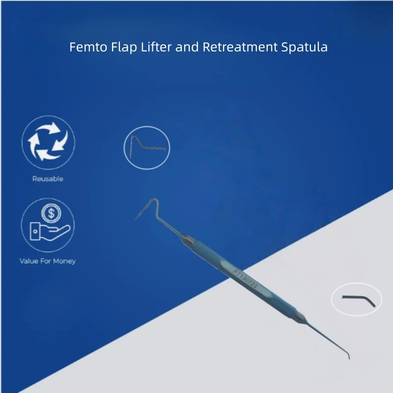 Oogheelkundige instrumenten Femto Flap Lifter en Retreatment Spatel