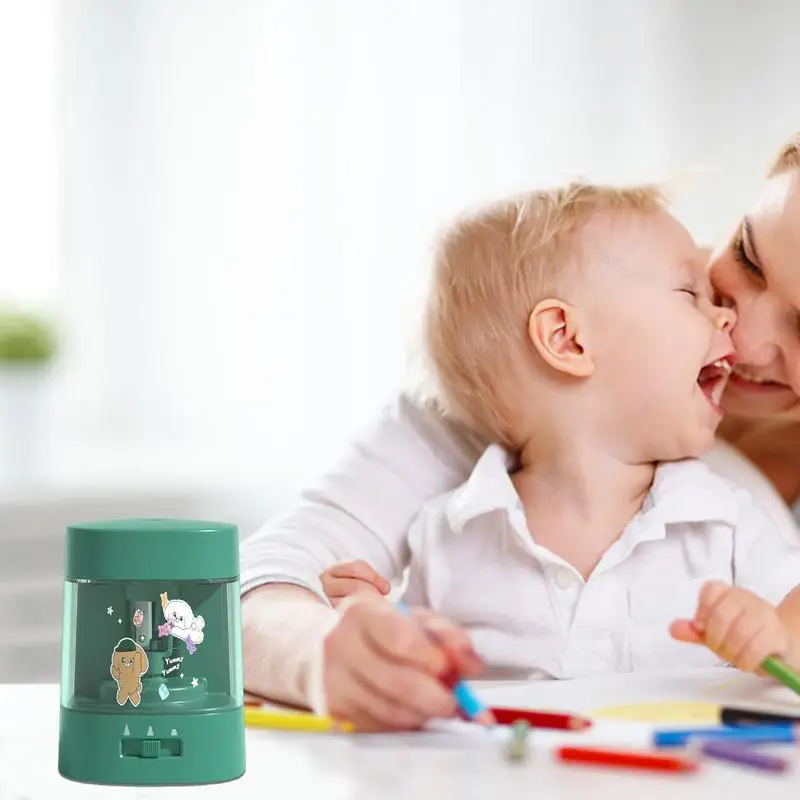 Temperamatite per aula Materiale scolastico elettrico plug-in e alimentato a batteria Temperamatite automatico portatile per bambini