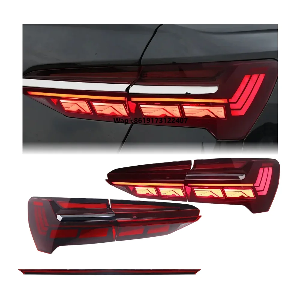 

A6 C8 Taillights 2019-2024 Upgrade Modified Rear Tail Lamps Daytime Running Lights Car Auto Accessories