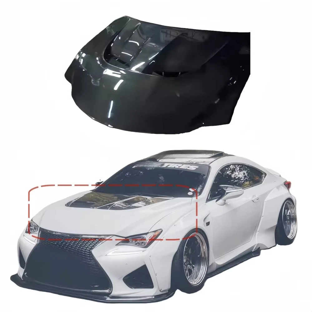 Carbon Fiber Hood for Lexus RCF/RC Body Kit - Ventilated Heat Dissipation Design