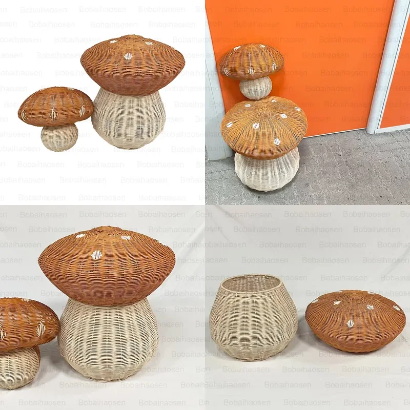 Woven Rattan Cat Bed with Scratching Board Breathable Summer Cool Nest for Pets All Season Use Durable Mat Furniture
