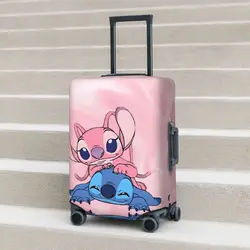 MINISO Stitch Custom Suitcase Cover Cartoon Graphic Printing Flight Business Fun Luggage Supplies Protection