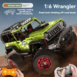 Technical Car APP Remote Control 1:6 Climbing Buggy Building Blocks Off-road Vehicle Bricks Toys For Boys Sets Moc Model Gifts