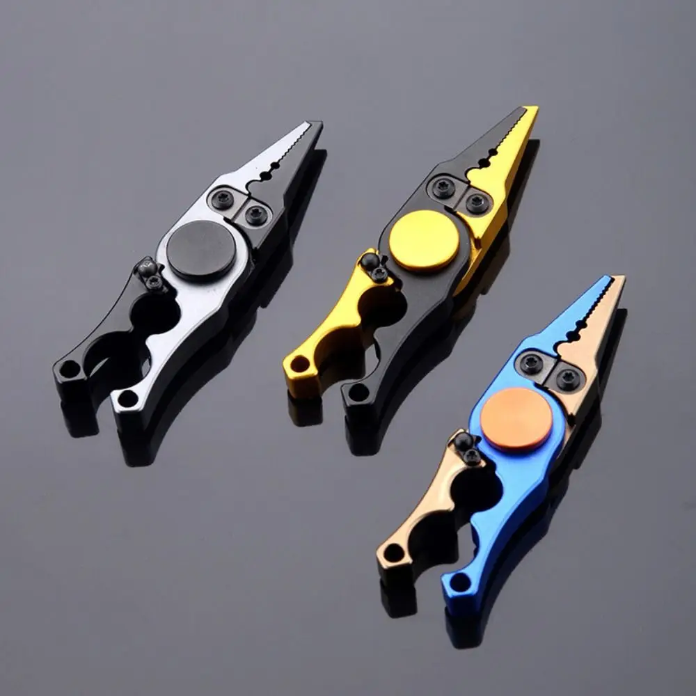 Aluminum Alloy Fishing Pliers Scissors Multi Functional Pliers Fishing Hook Remover Gold Black Blue Fishing Clamp Fishing