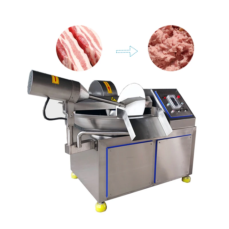 Commercial Onion Meat Chopper 40 Litre Bowl Cutter Automatic Industrial Electric Chilli Potato Fruit Fresh Meat Chopping Machine