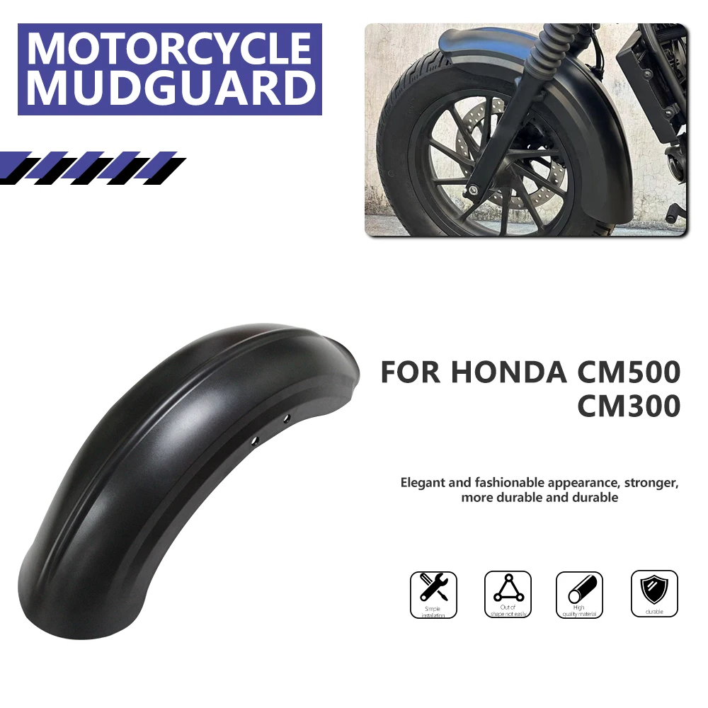 

Front Wheel Hugger Fender Mudguard Mud Splash Guard For Honda Rebel 300 500 CMX300 CMX500 2017 2018 2019 2020 2021 2022