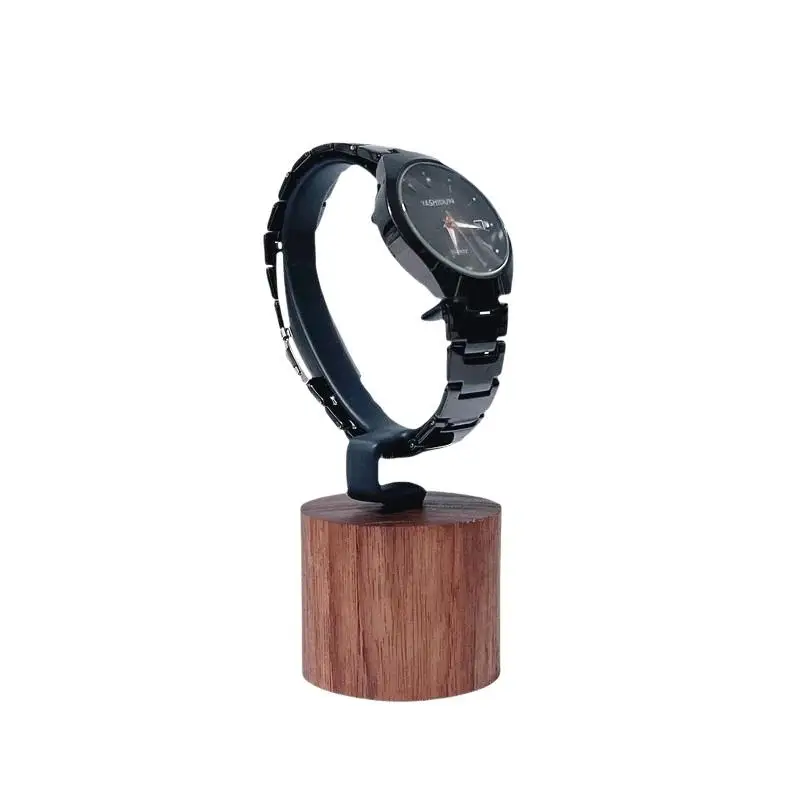 1 Stück Schmuck-Organizer Ausstellungsständer Holz C-förmiger Uhrenhalter für Armband, Ring, Ohrring, Uhren-Display Massivholz-Uhrenständer – Detail 10