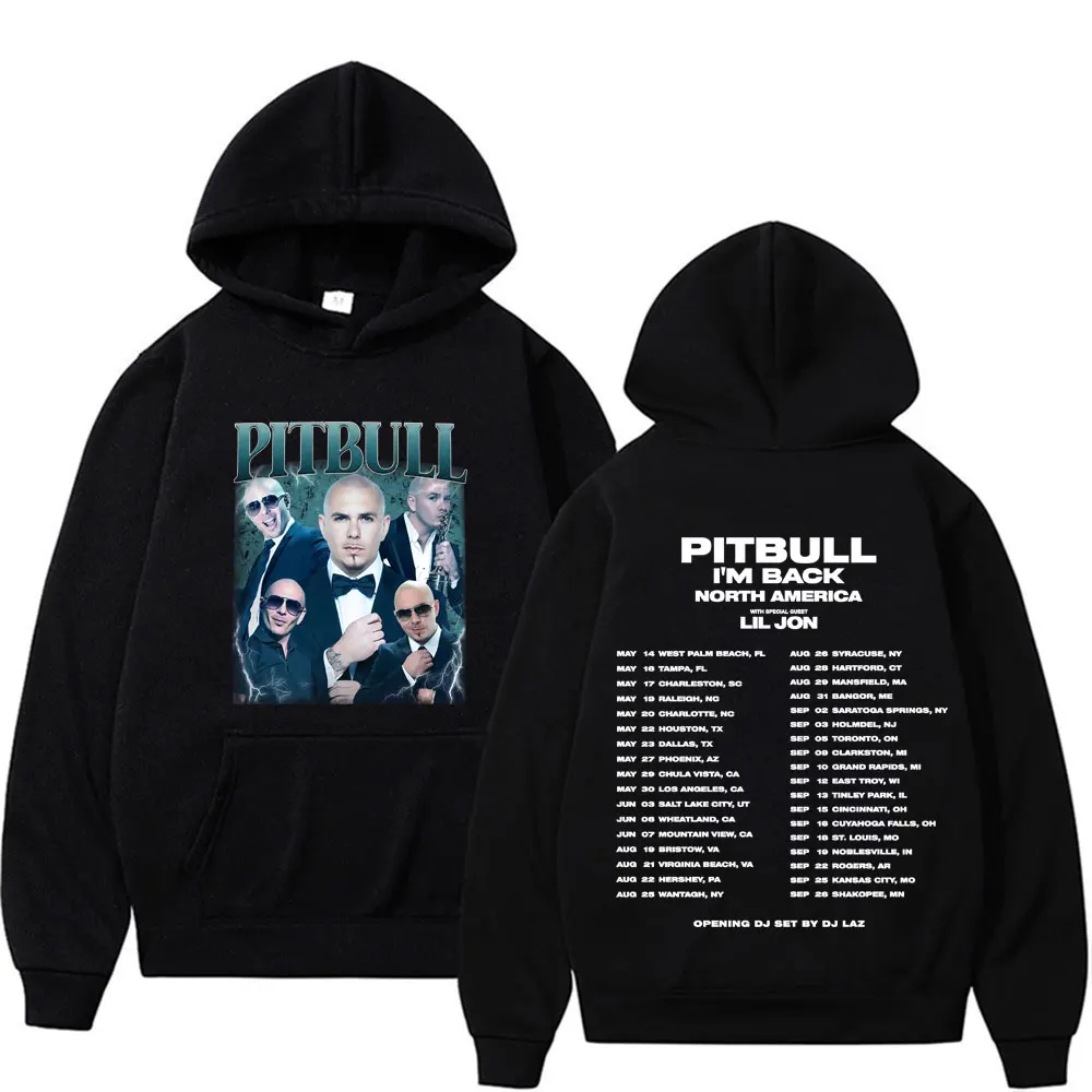 

Музыкальные худи Mr. Worldwide: Pitbull I'm Back, Северная Америка 2026, Всемирный тур, толстовки для мужчин и женщин, винтажные готические оверсайз худи