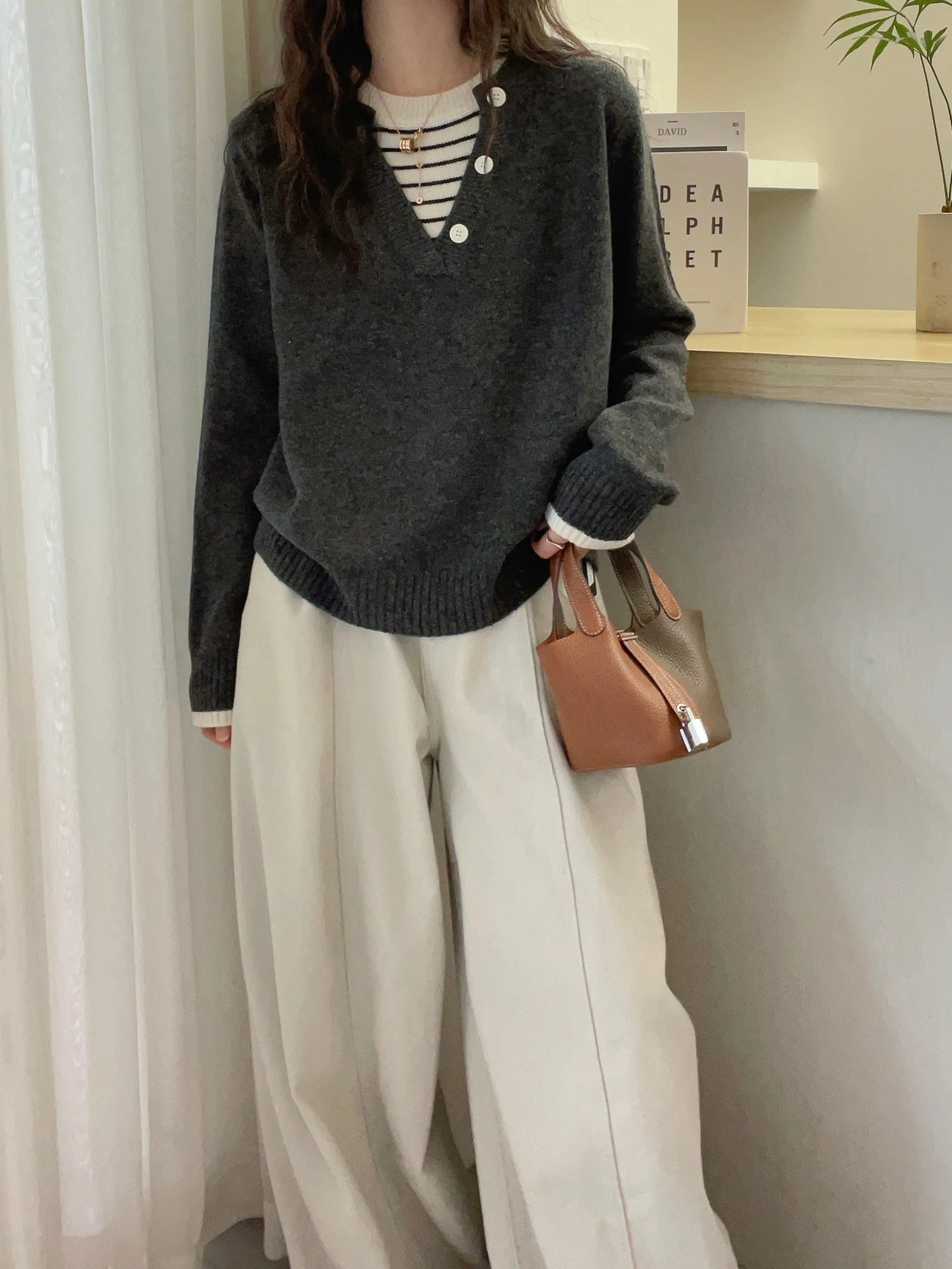 

Color Blo Design Camere Трикотаж Long Sve Толстовка Мягкий приятный для кожи зимний модный топ для поездок на работу для женщин