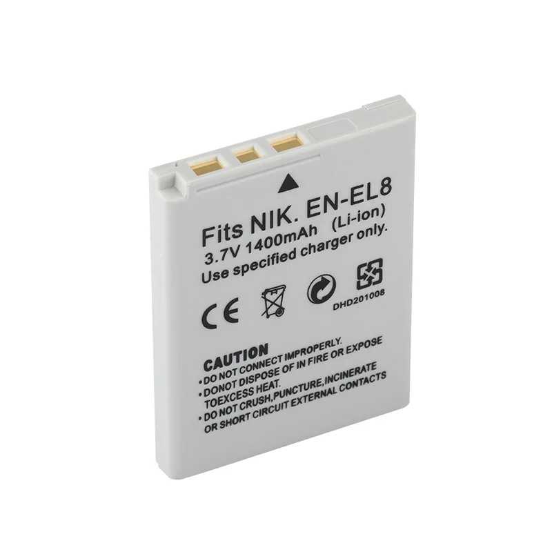 แบตเตอรี่ 1400mAh รุ่น EN-EL8 EN-EL8A สำหรับกล้อง Nikon Coolpix S610 S610c S710 S60 S560 S520 S51c S510 S50c P50 P51 P60 P5100 P5000