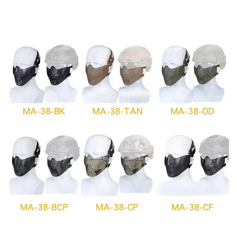 WoSporT PILOT MASK Navigator Mask Dual Mode Headgear System M07 Tactical Protective Mask Solid Color