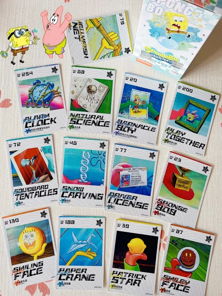 KAYOU حقيقية سبونجبوب سكوير بطاقة وقت المرح حزمة خاصة مغامرات في سنوات النجوم جمع بطاقة اللعب الهدايا