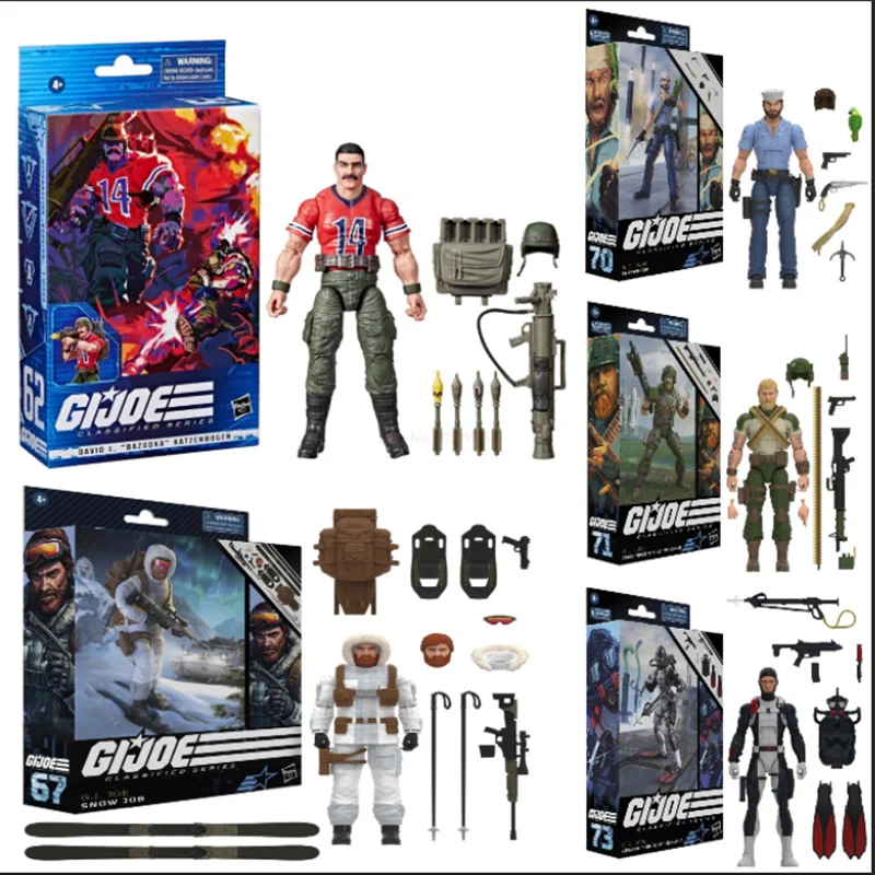 

In Stock Original 15cm G.I. Joe Action Figure Classified Series Snow Job Bazooka 67.Anime Figure F6682 Collection Model Toys