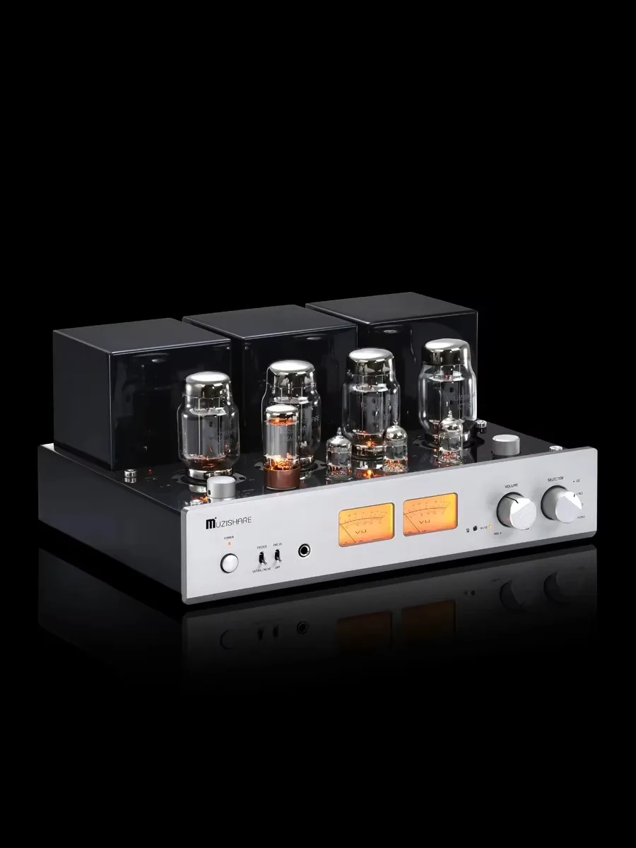 AMXEKR MUZISHARE X7 New KT88 Push-Pull Tube Amplifier  Balanced GZ34 Lamp Amp Best Selling with Phono and Remote Amplifier Audio