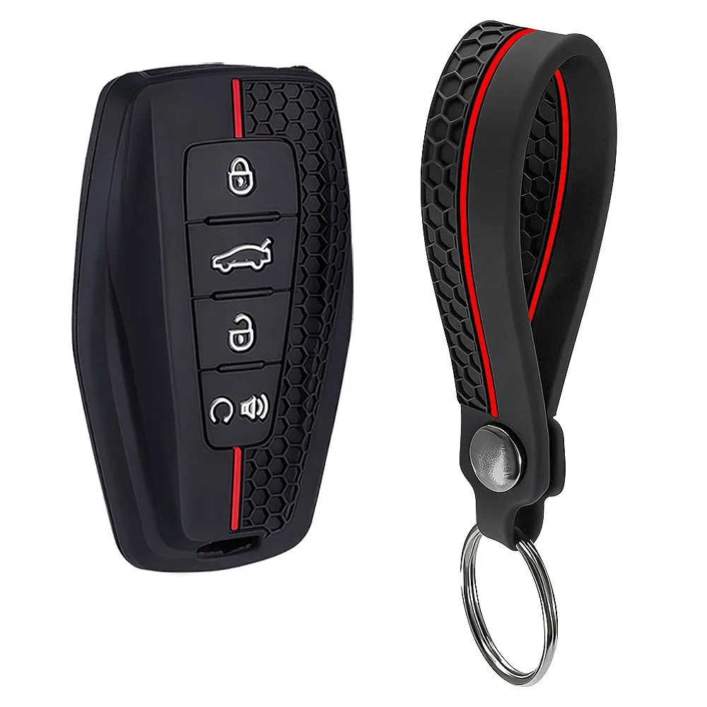 For Geely Coolray X6 Emgrand Global Hawk GX7 Silicone Auto Key Shell Cover Remote Key Fob