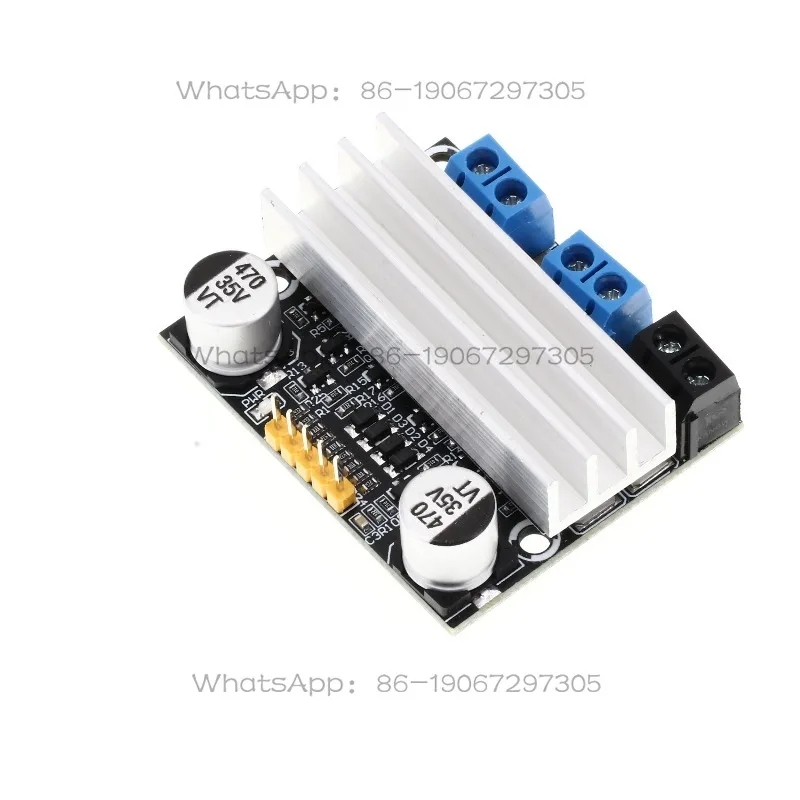 10A Dual-channel DC Motor Drive Module Forward and Reverse PWM Speed Regulation and Dimming 3-18V