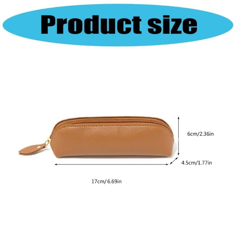 96GE بو الجلود مقلمة حقيبة أقلام رصاص عملية سعة كبيرة القلم الحقيبة حقيبة أقلام الجمالية القلم حقيبة قلم رصاص المنظمون #2