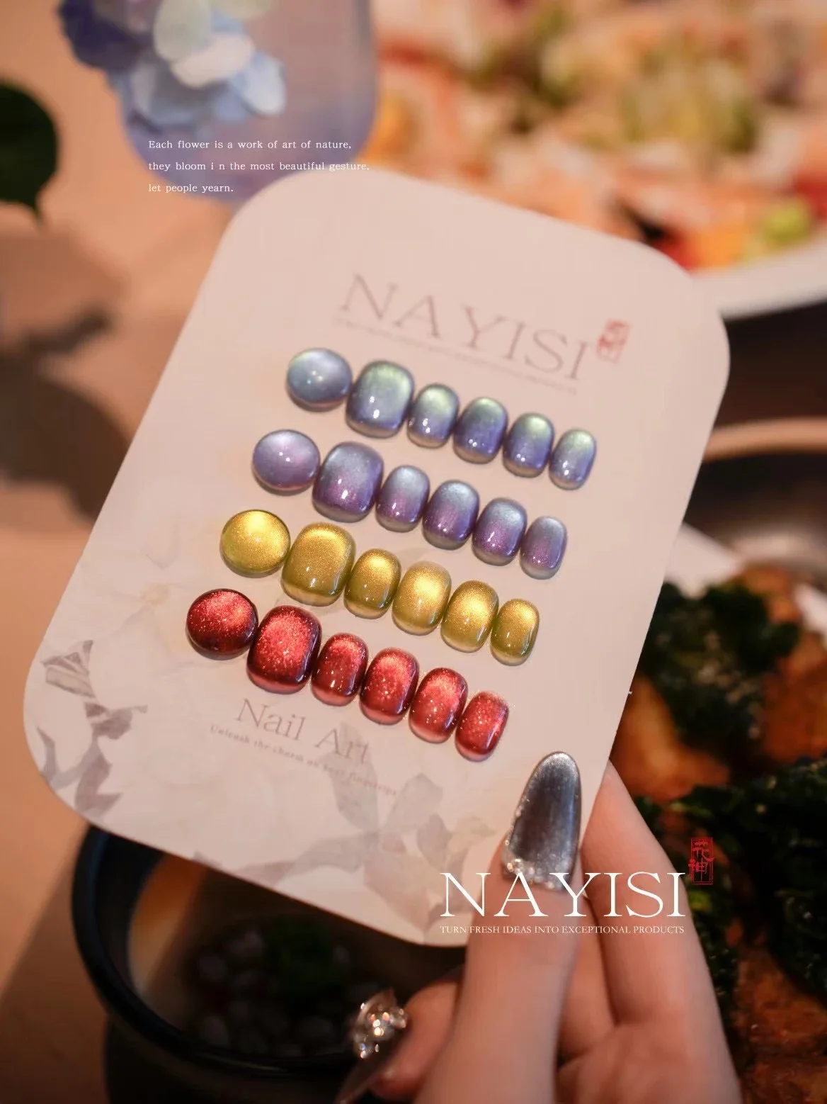 Magnetic cat eye gel nail polish set