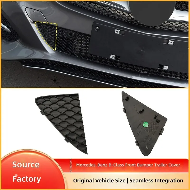 for Mercedes Benz B Class W246 Front Bumper Trailer Cover Grille Towing Hook Hole Cap 2468852422