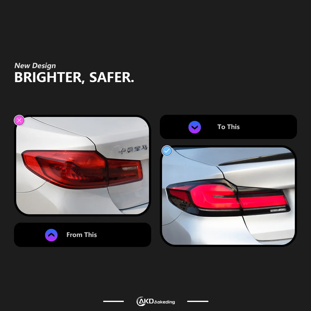 Car Lights for BMW G30 G38 2018-2022 5 Series LED Auto Taillight Assembly Upgrade 2022 Newest Dynamic Signal Lamp Accessories