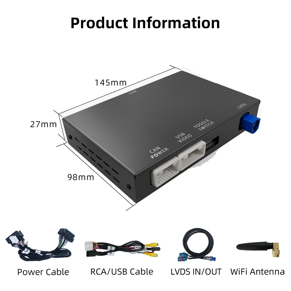 Carplay Android AUTO اللاسلكي لسيارة Volkswagen Golf 7 Tiguan Lamando Magotan Phideon Teramont مع كاميرا دعم نظام MIB1/MIB2 #4