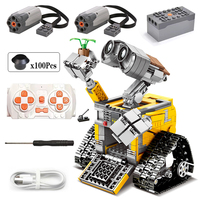 687PCS High-tech APP RC Pixar Movie Wall E Robot Figures Model Building Block DIY Educational Model For Children Toys Gift