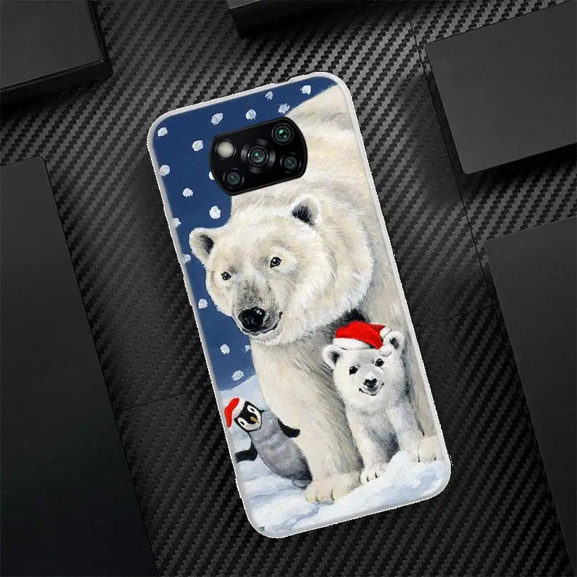 Polar Bear Newly Arrived Silicon Call Phone Case For Xiaomi Poco X3 Nfc X5 X6 F6 F5 Pro M5S M5 X4 F4 GT M4 M3 F3 F2 F1 M2 Cover 