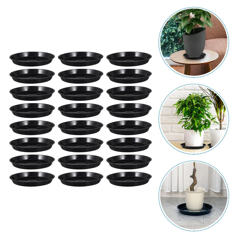 

25Pcs Flowerpot Base Resistant Balcony Pot Tray Flower Pot Trays Gardening Plant Pot Plates Water Tray