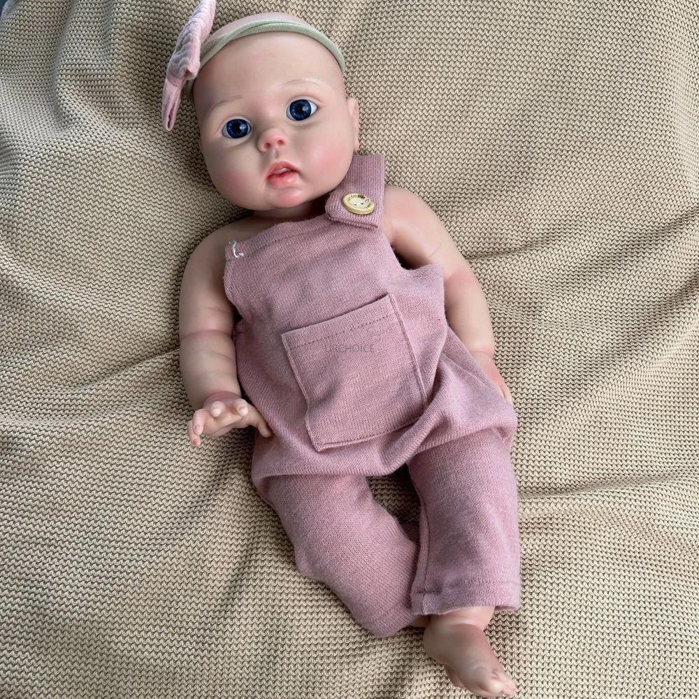 

Unique Handmade 18Inch Silicone Reborn Dolls Soft Textures Newborn Baby Girl Gifts For Doll Enthusiasts And Collectors
