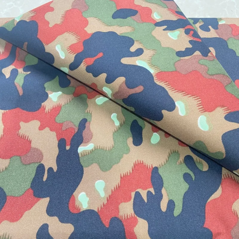 500D Cordura Nylon Fabric Swiss Alpenflage Camouflage Red Camo Waterproof Wear-resistant Material for DIY Tactical Vest Bag
