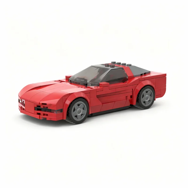 

260pcs MOC Chevroleteed Corvette C5 Fastback Coupe City Champions Model Building Blocks Christmas Gifts Construction Toys Brick