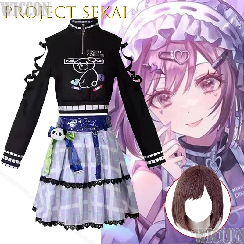 أزياء مشروع Sekai الملونة للمسرح Shinonome Ena Akiyama Mizuki Yoisaki Kanade التأثيرية أزياء شخصية أنيمي كاملة للهالوين