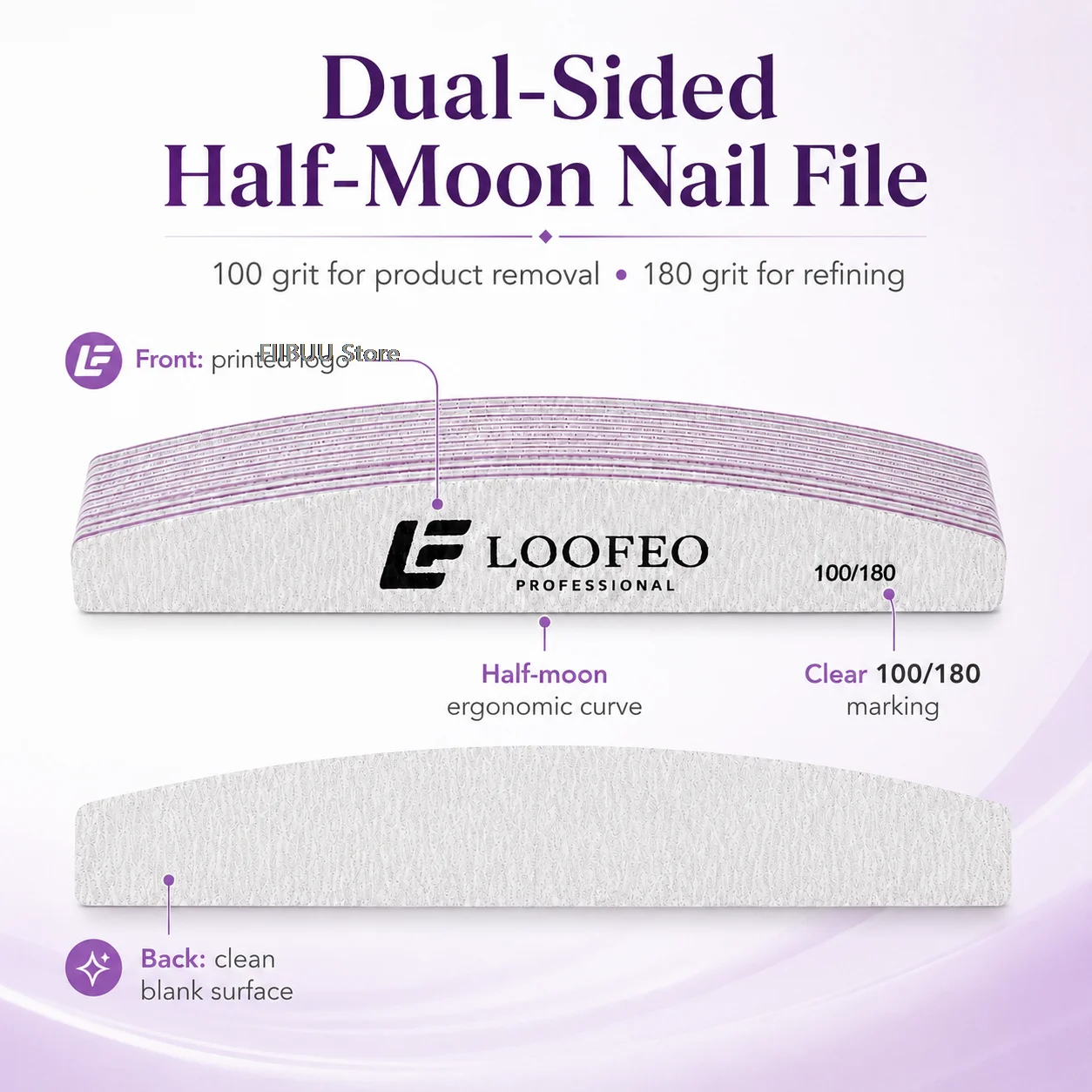 10 Teile/los Nagel Datei Puffer Doppel Seite Nagel Dateien Puffer 80/100/150/180/240 Grit Limas Trimmer Lime Nail art Ongle Maniküre Werkzeug – Detail 8