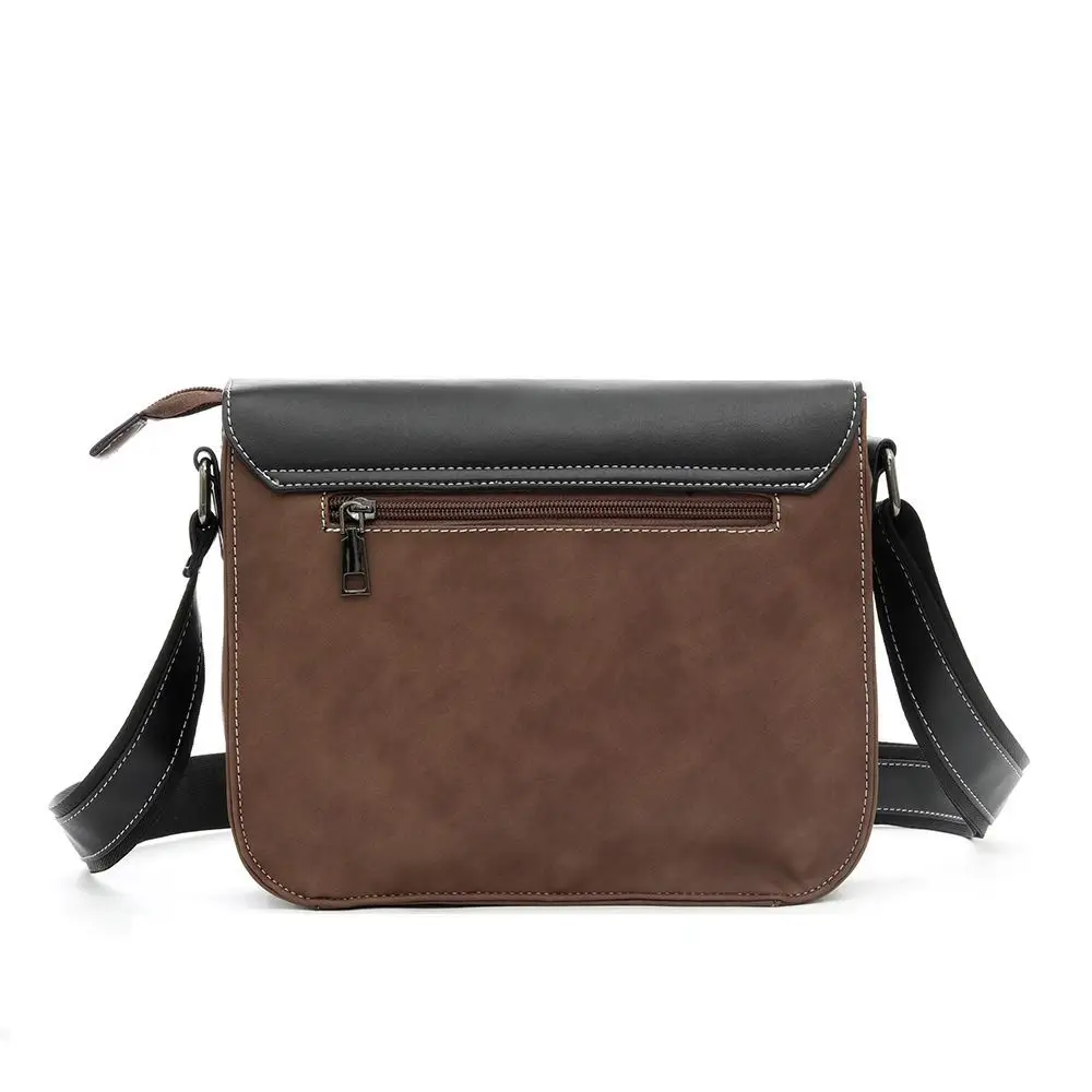 Heren Schoudertas Pu Lederen Business Messenger Bag Voor Man 2022 Nieuwe Vintage Kleine Mannelijke Crossbody Tassen Designer Handtassen